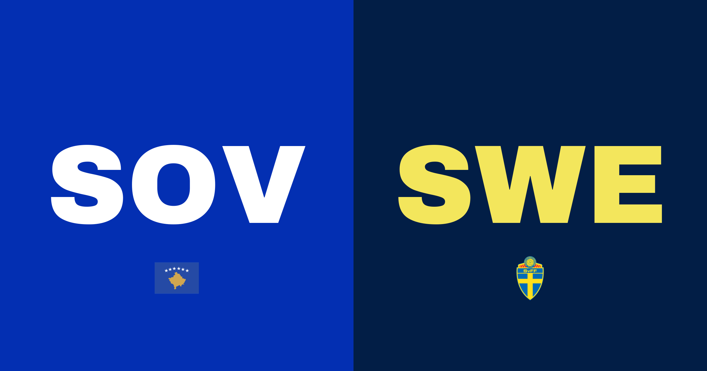 Kosovo besejrer Sverige 2-0 i VM-kvalifikationen